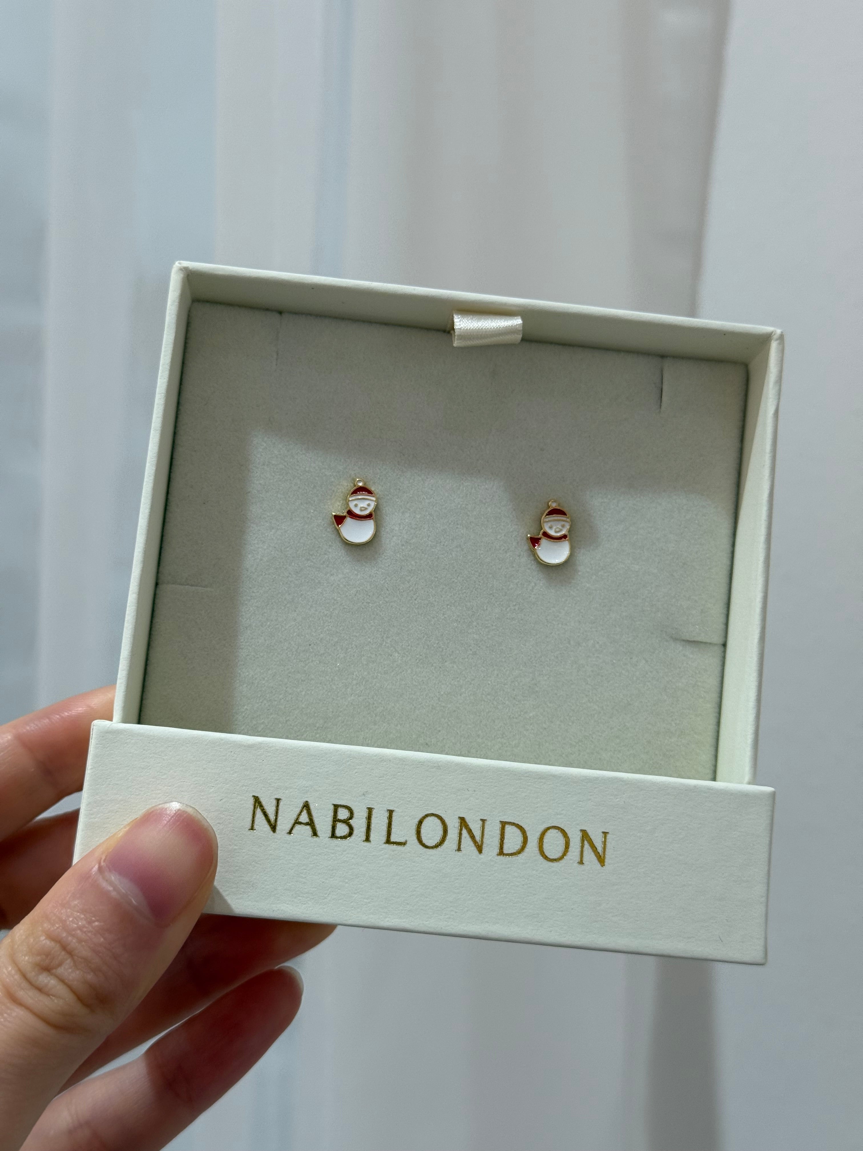 Christmas snowman santa claus earrings