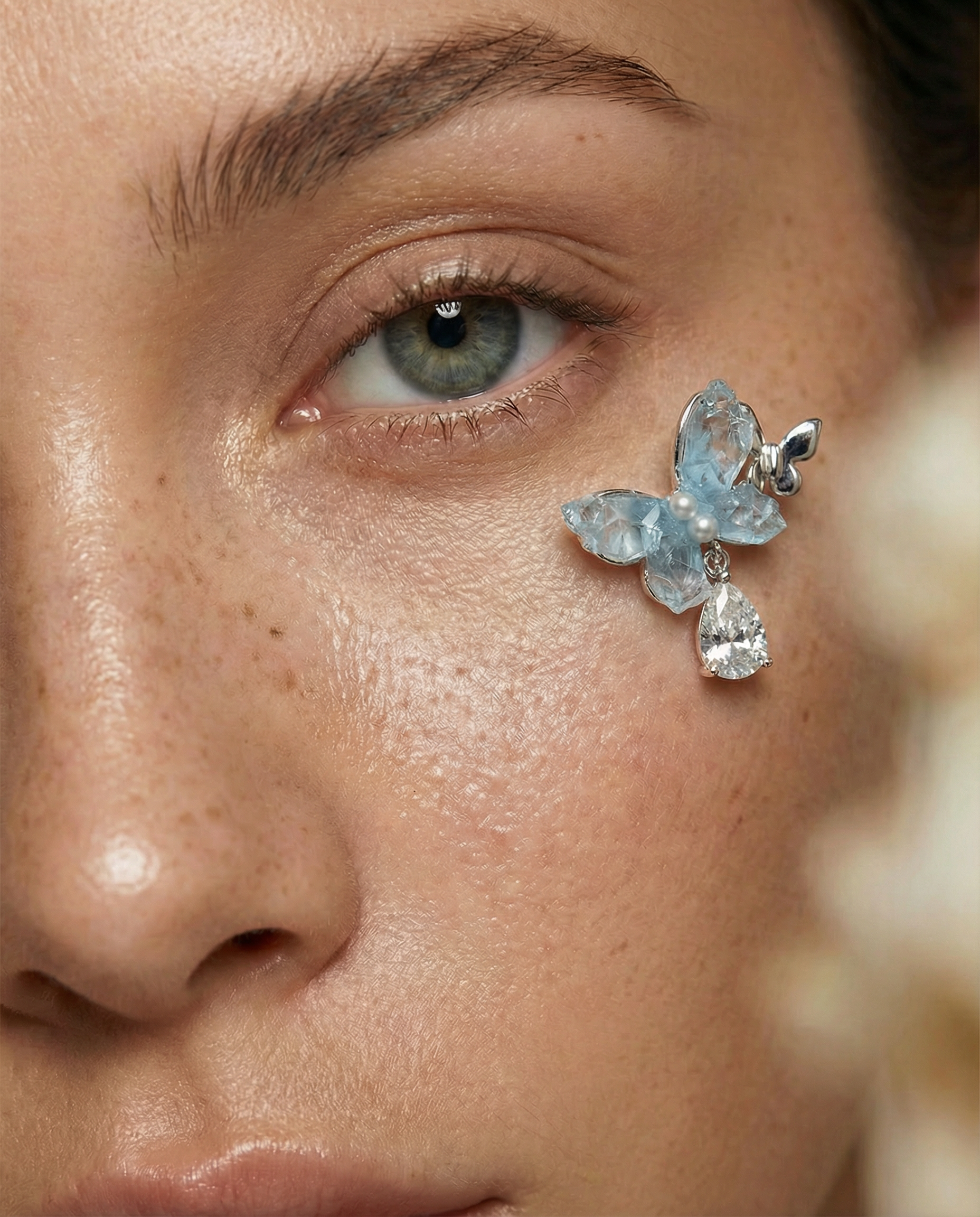 Aurora Butterfly Drop Earrings