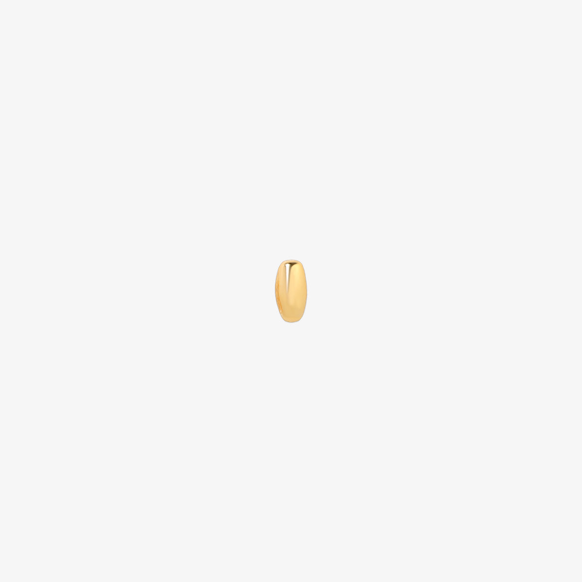 gold Bubble-style initial pendant charm with a playful, rounded font and smooth, polished finish.