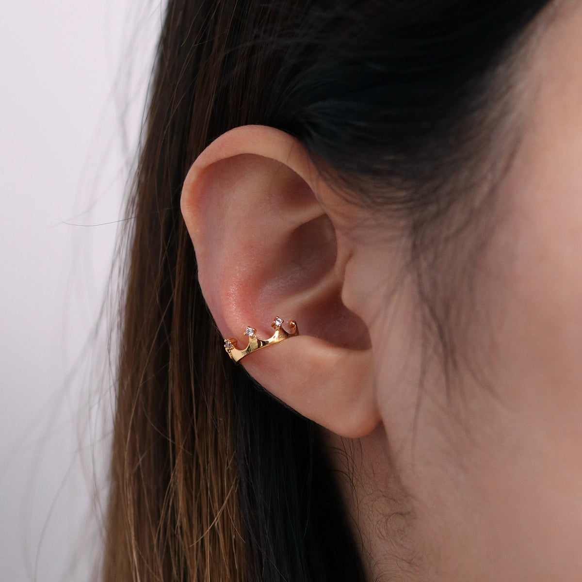 Crown ear cuff