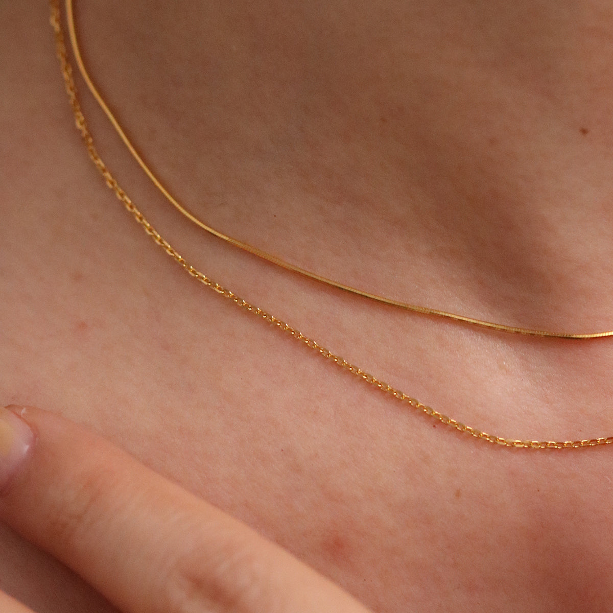 Double layered necklace