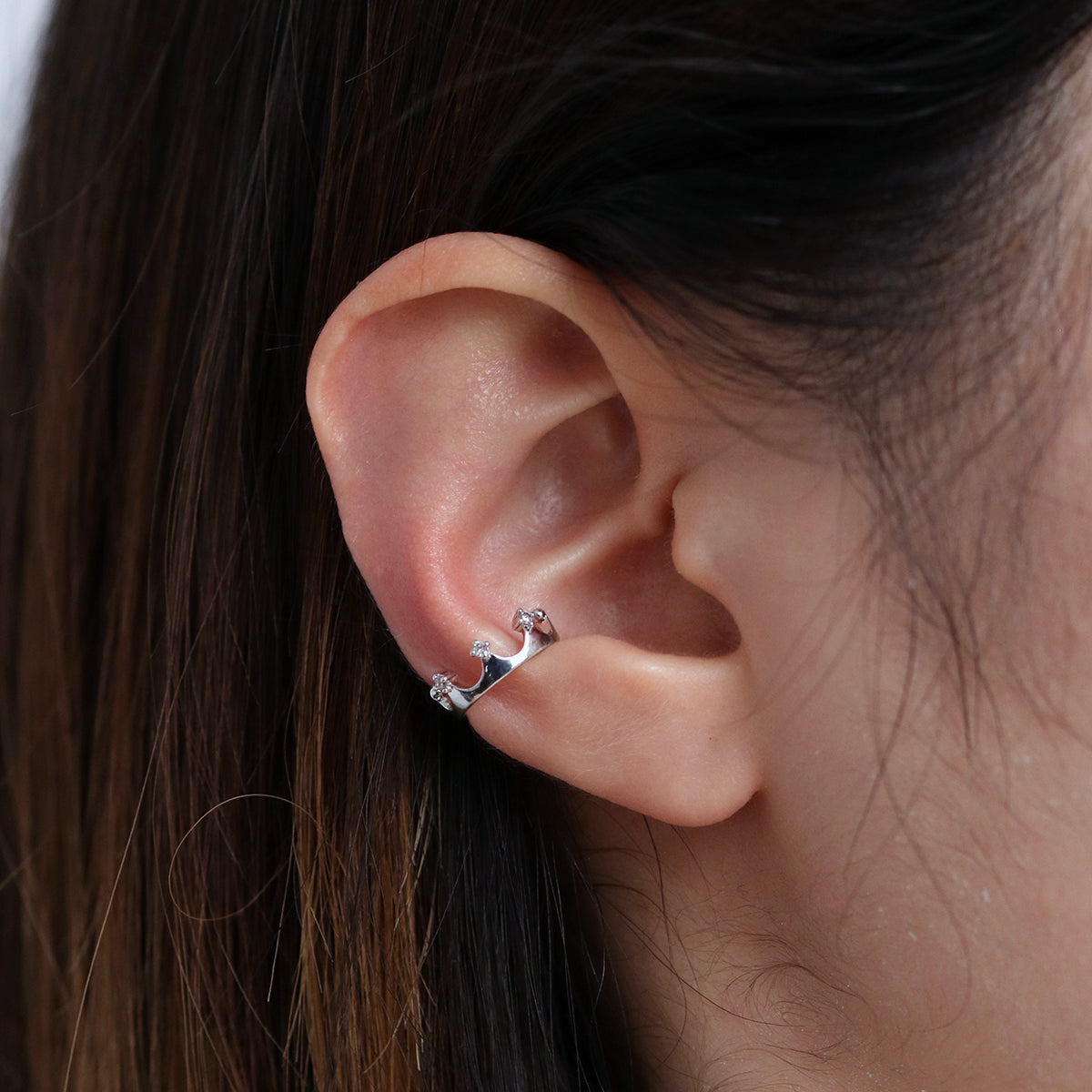 Crown ear cuff