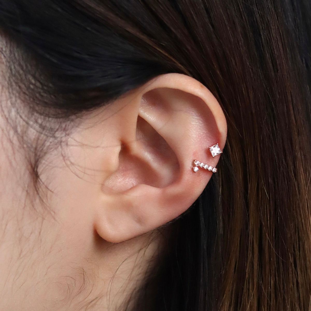 Relay Crystal Ear Cuff