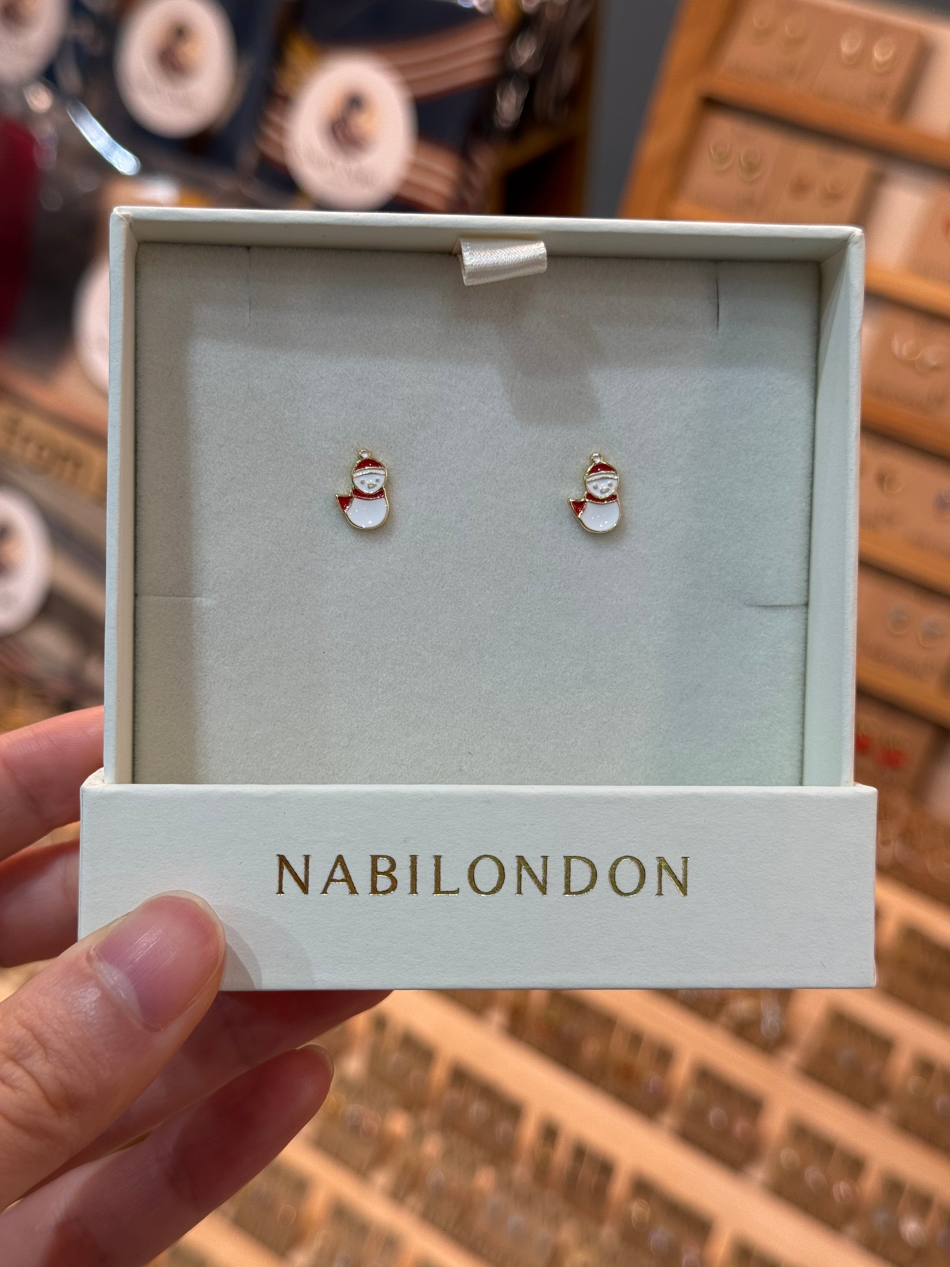 Christmas snowman santa claus earrings