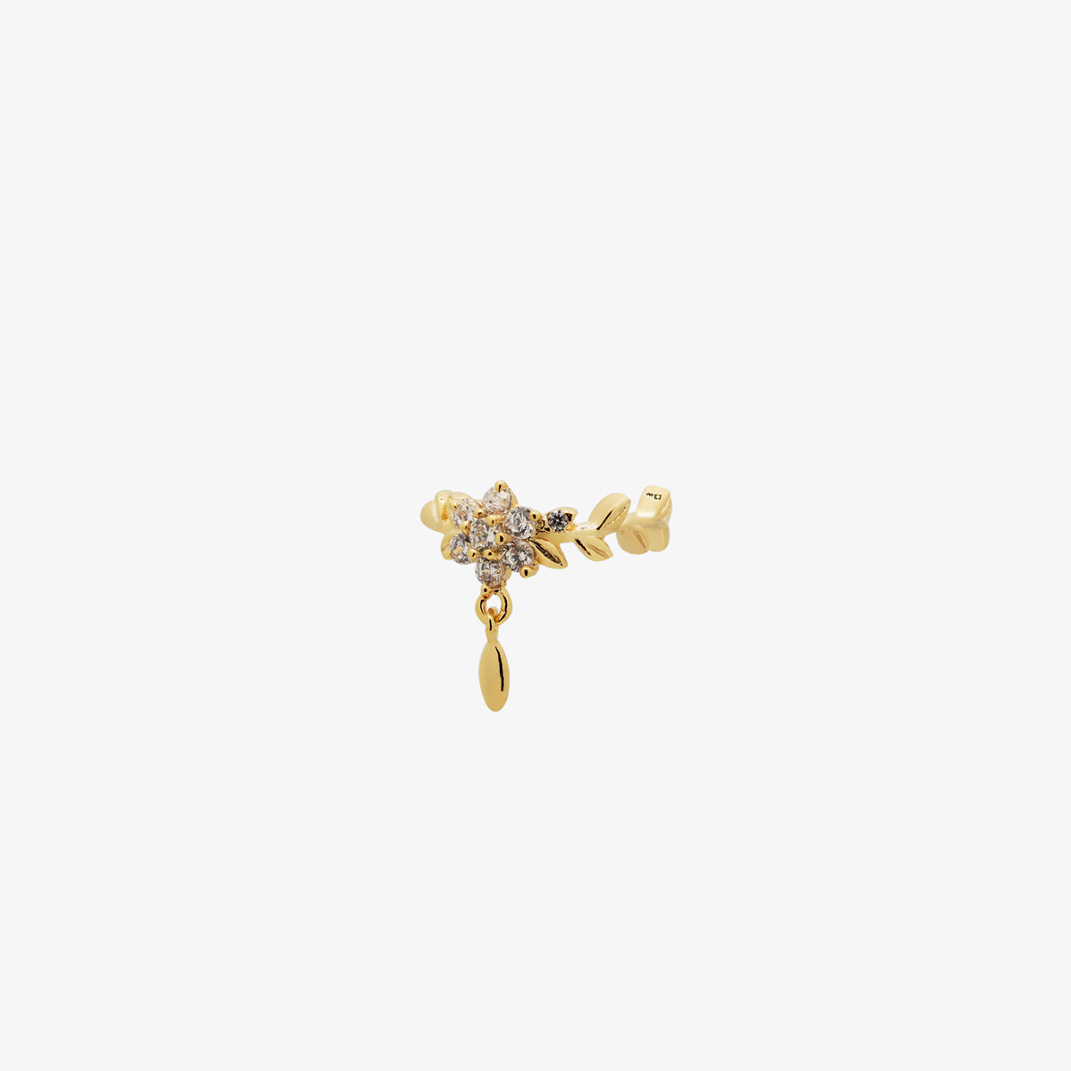 Flower Dangle Ear Cuff