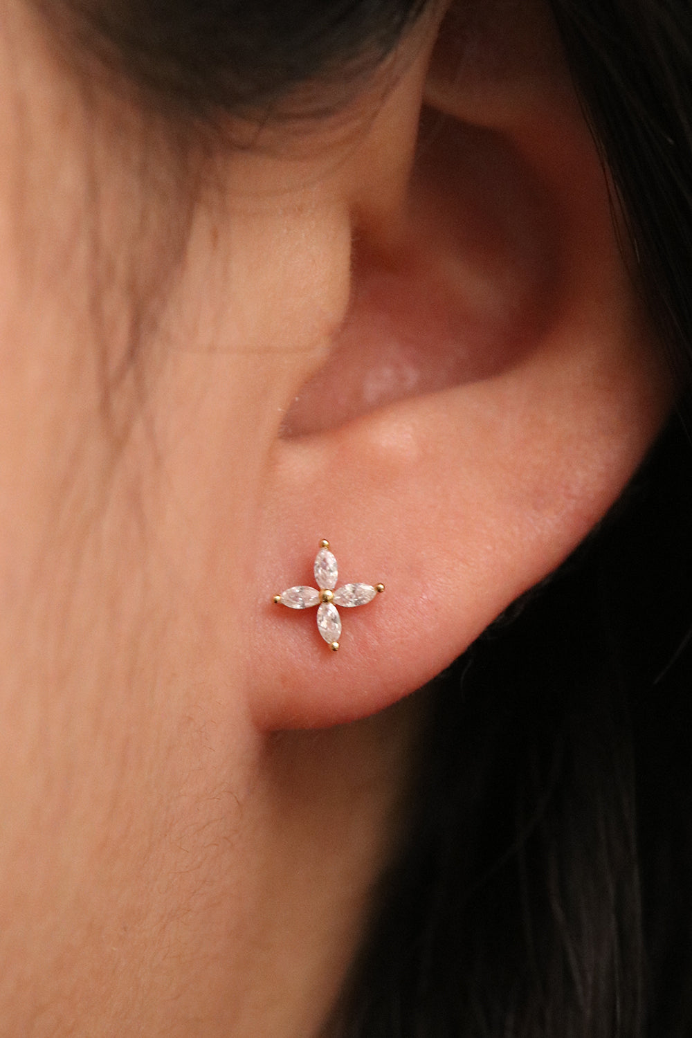 Windmill flower earrings