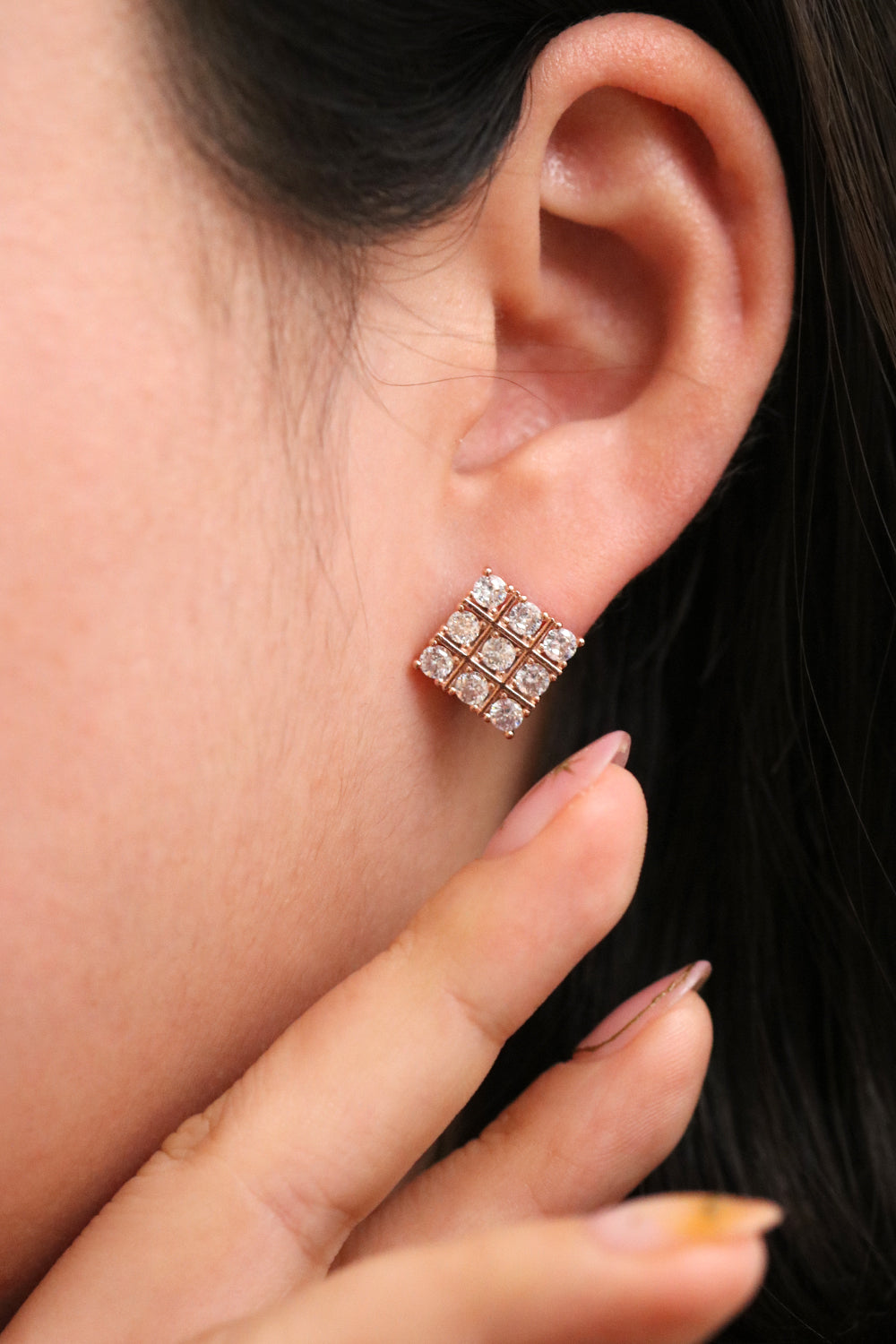 Cubic Diamond Shape Earrings