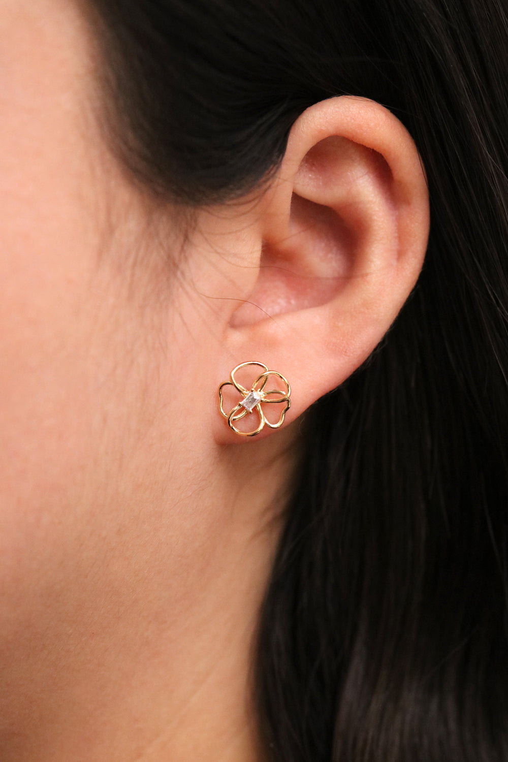 Flower Silhouette Earrings