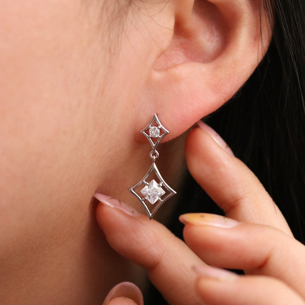 Diamond Teardrop Earrings