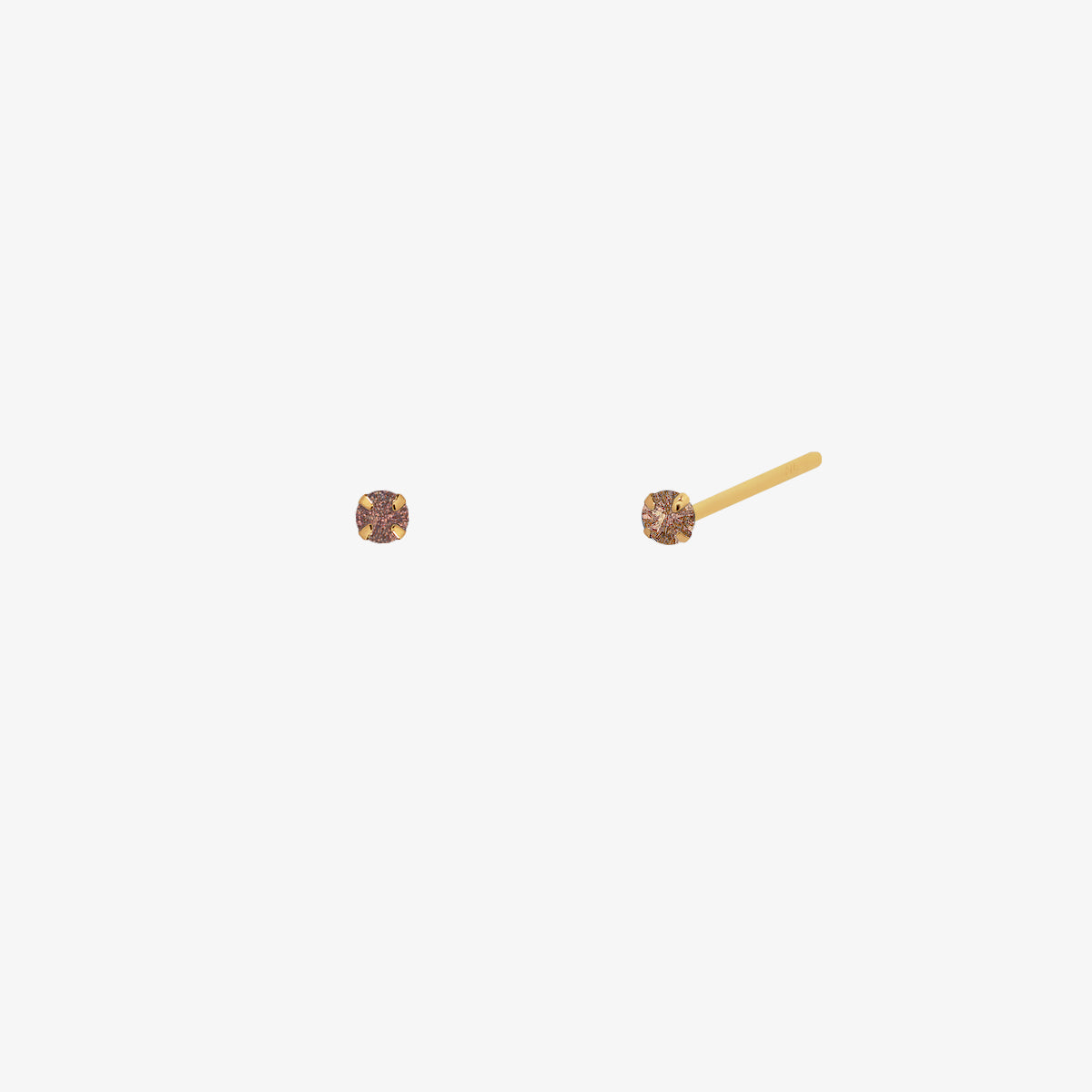 Cognac 3mm studs