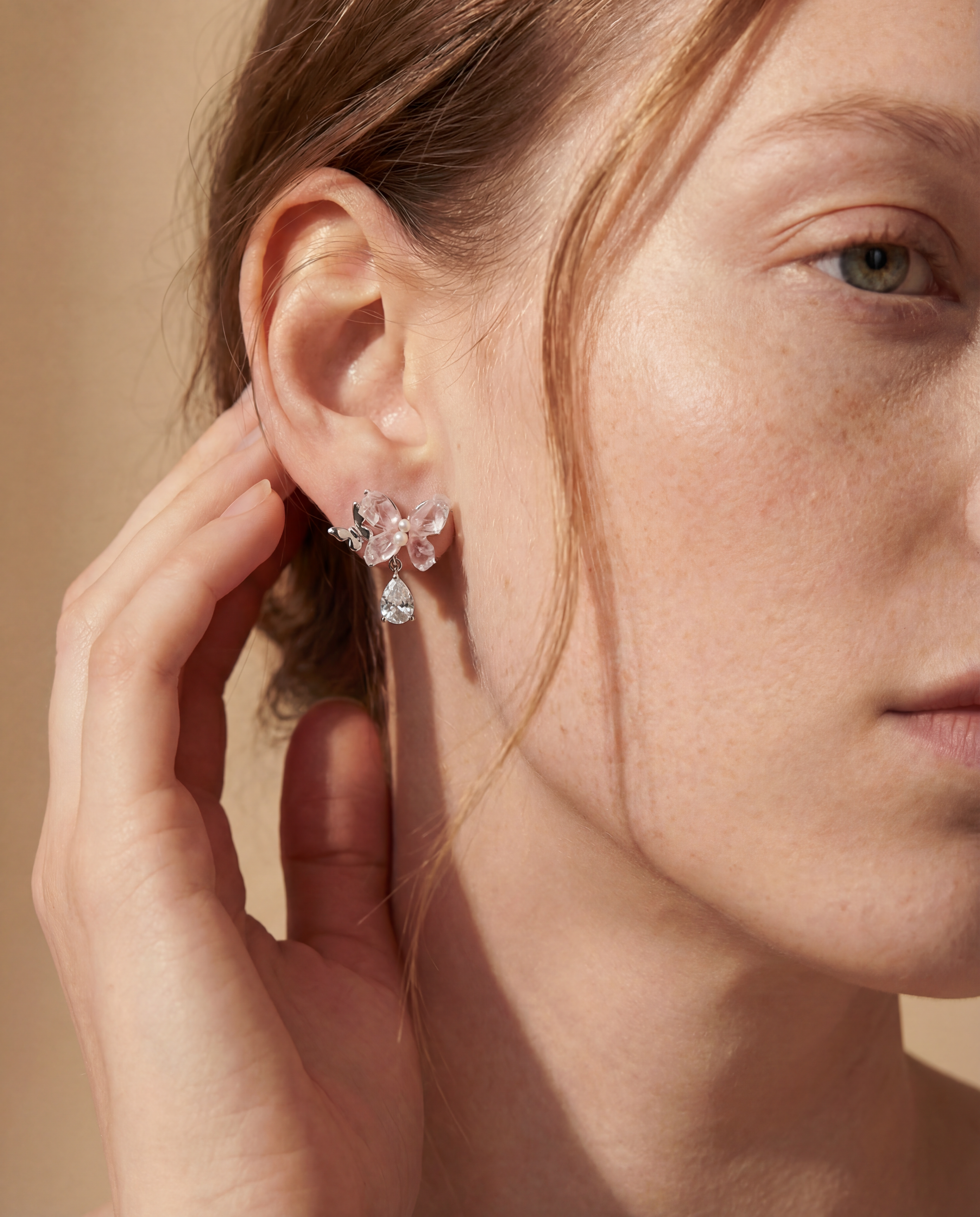 Aurora Butterfly Drop Earrings