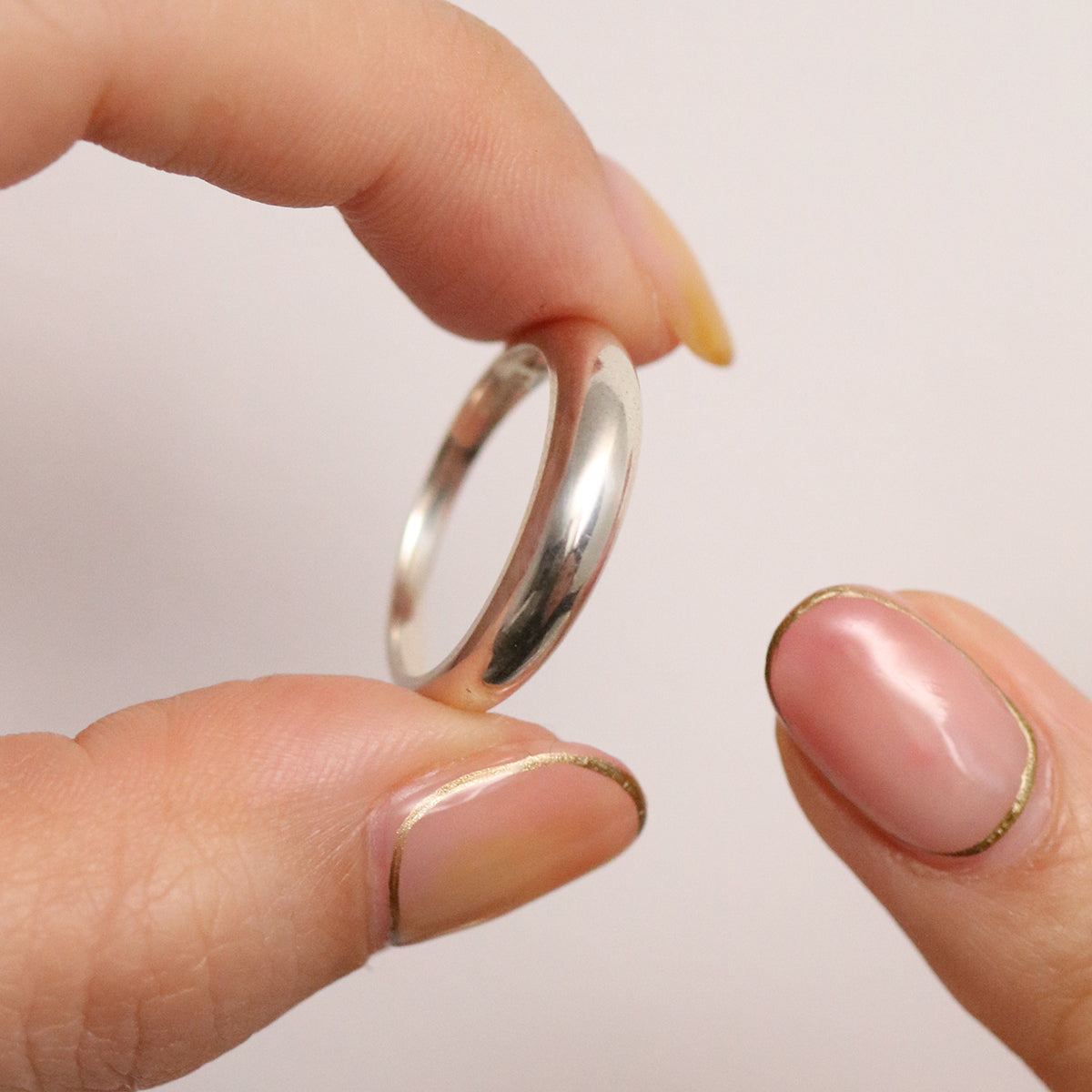 Silver Simple Chunky Ring