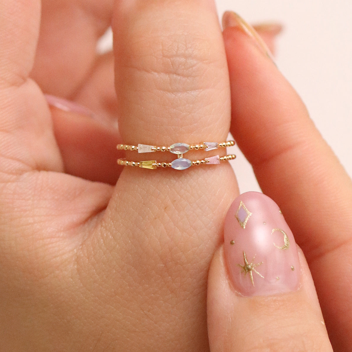 Pastel Layered Ring