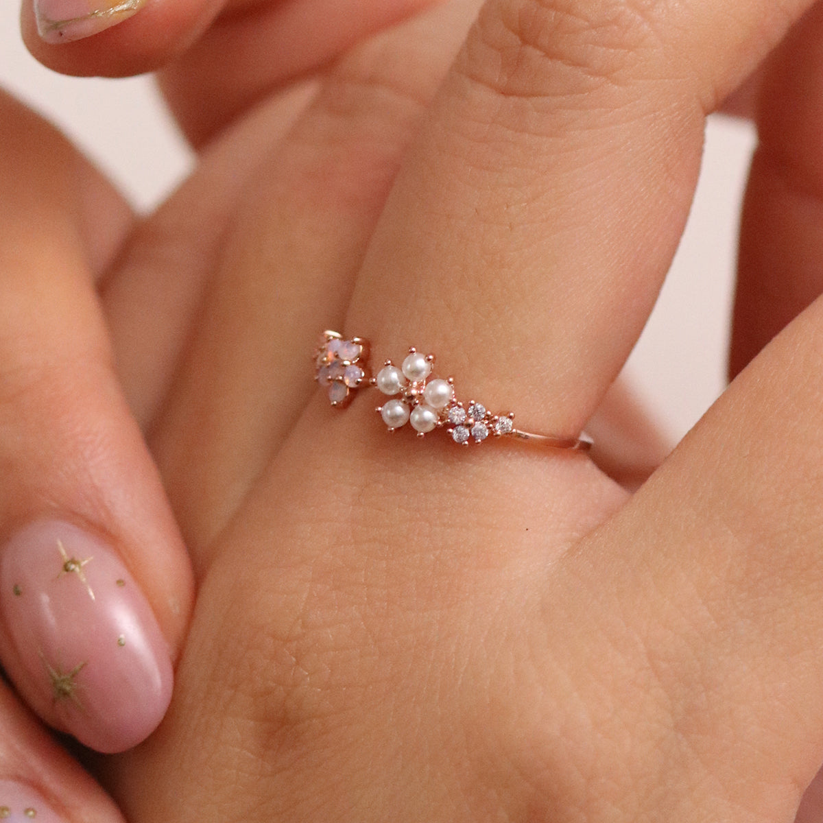 Pearl Flower Ring