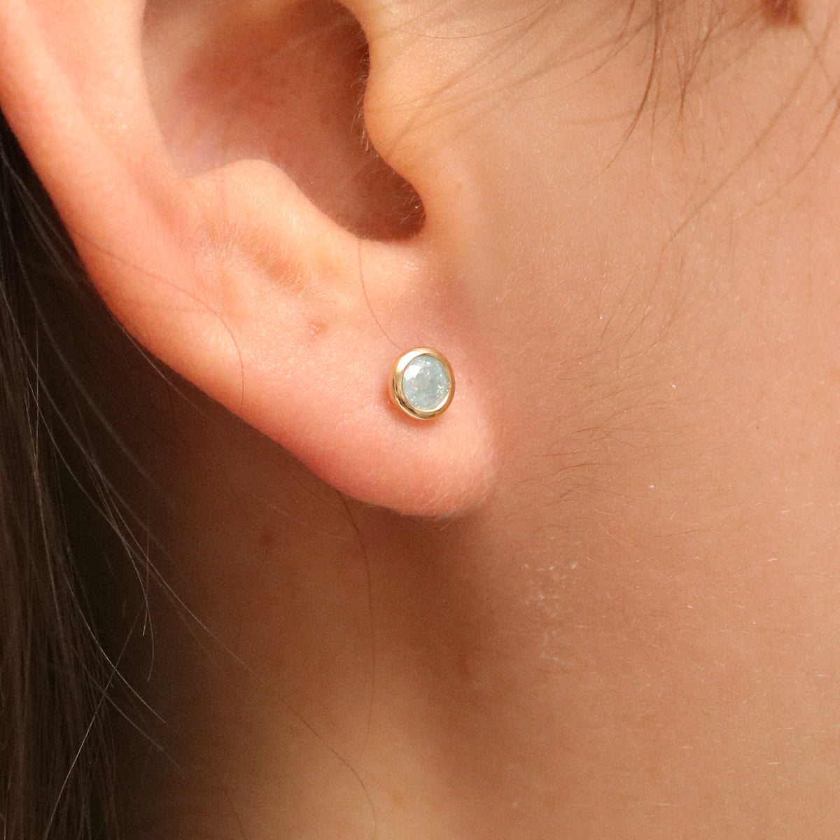 Aquamarine studs