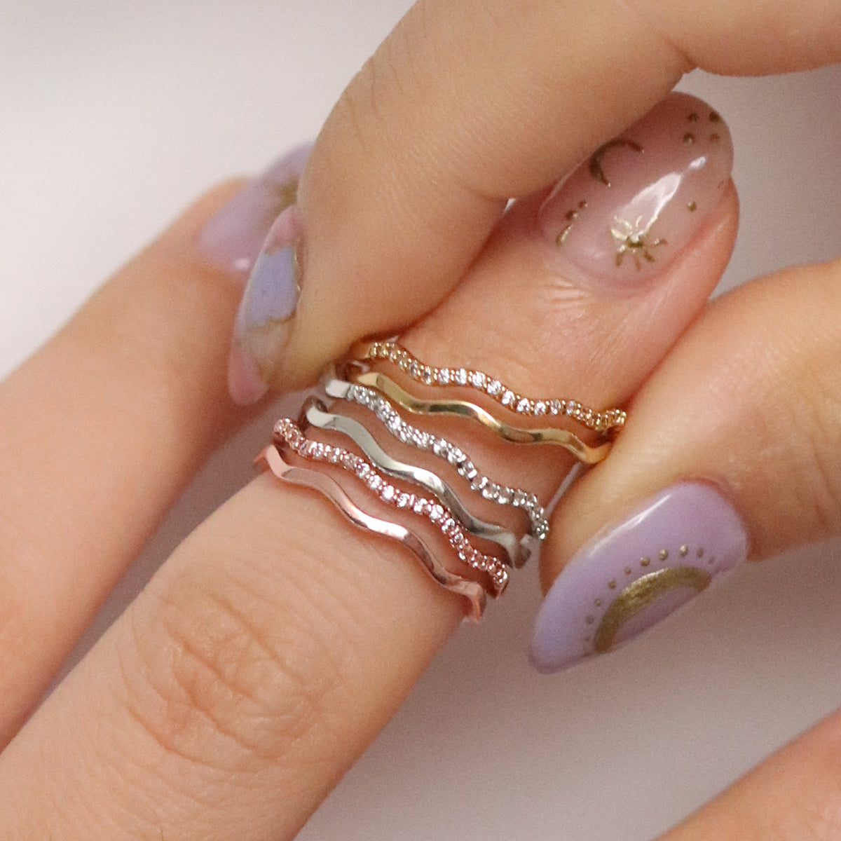 Wave Layered Ring