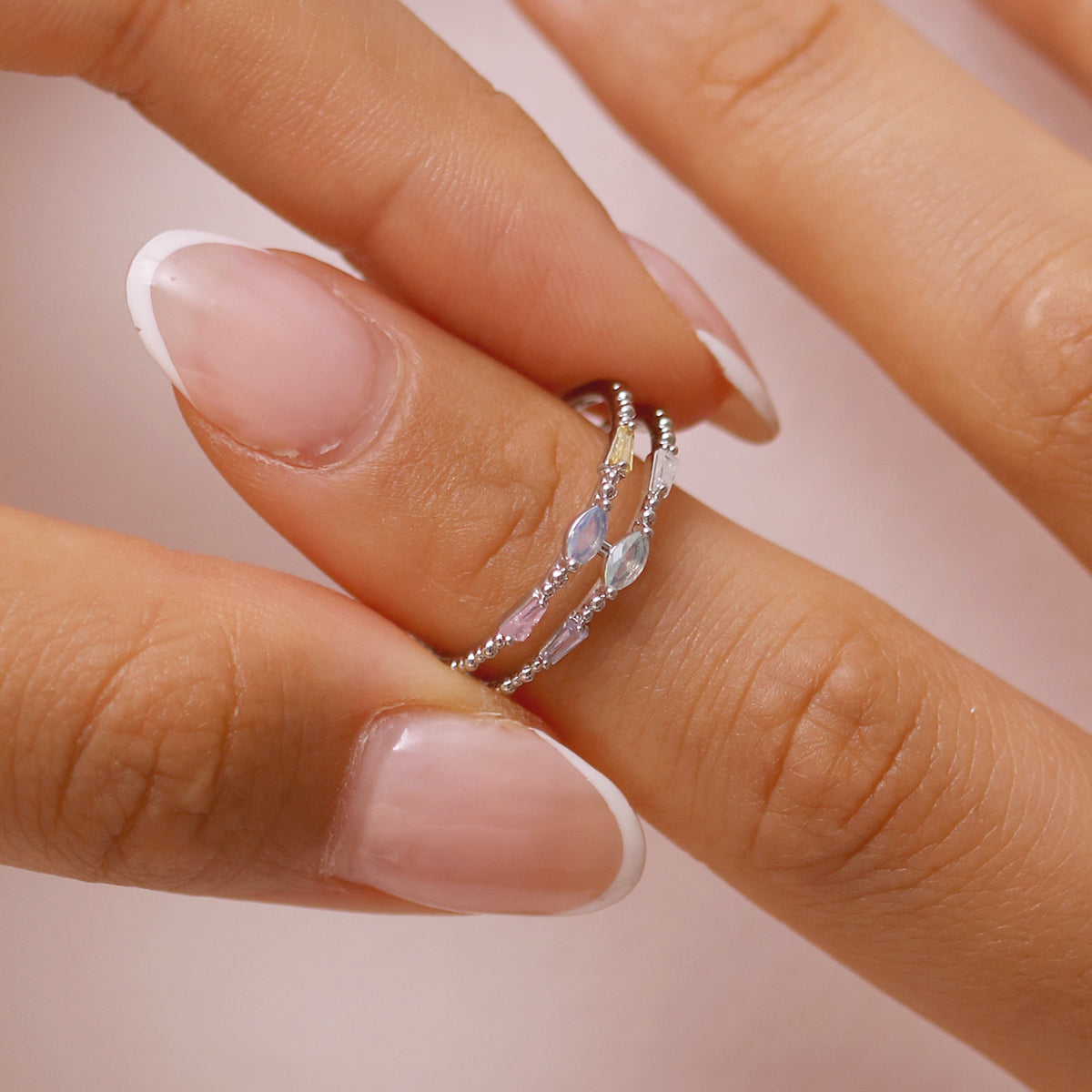 Pastel Layered Ring