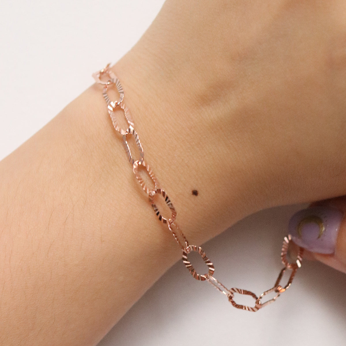 Oval chain bracelet