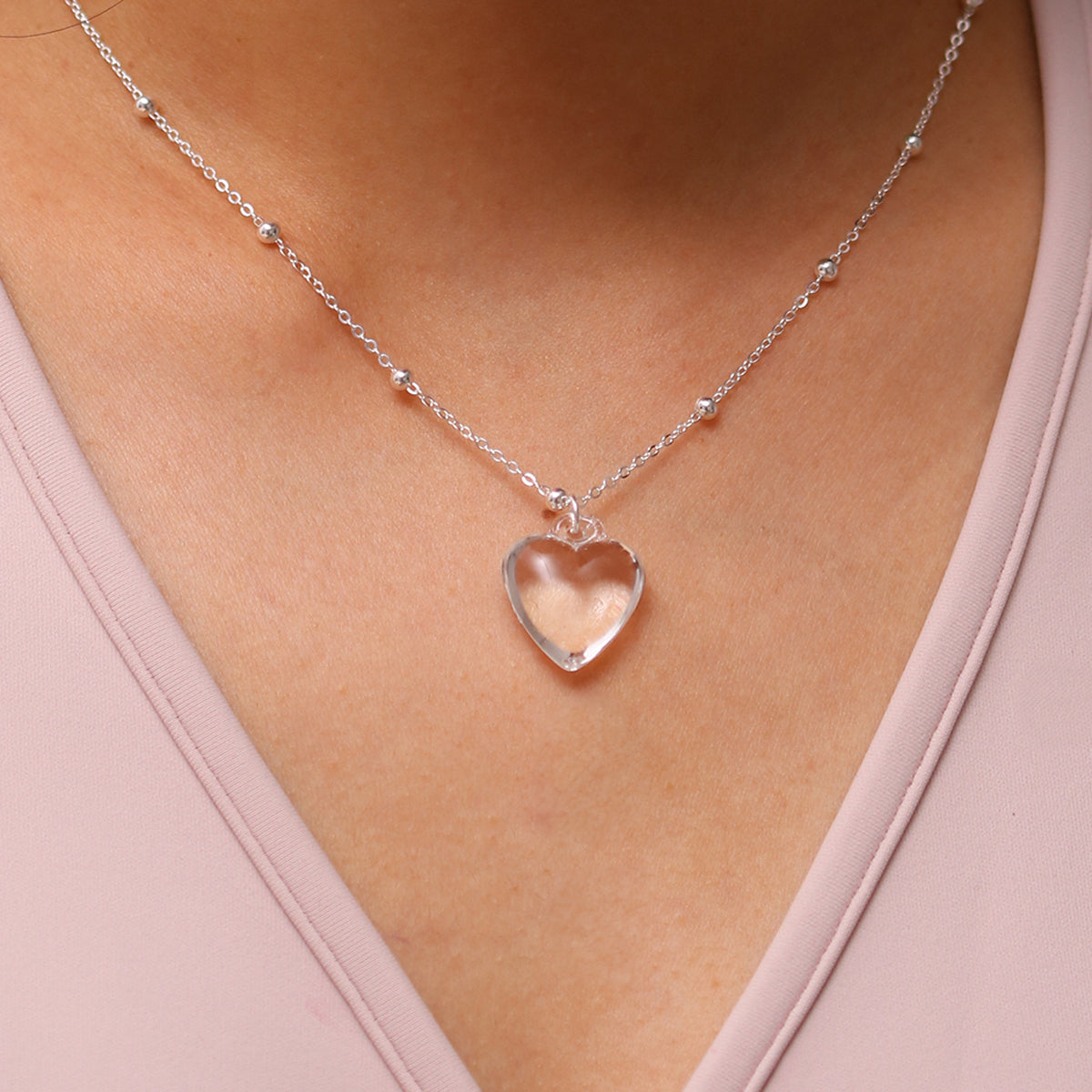 Heart Pendant Chain Necklace