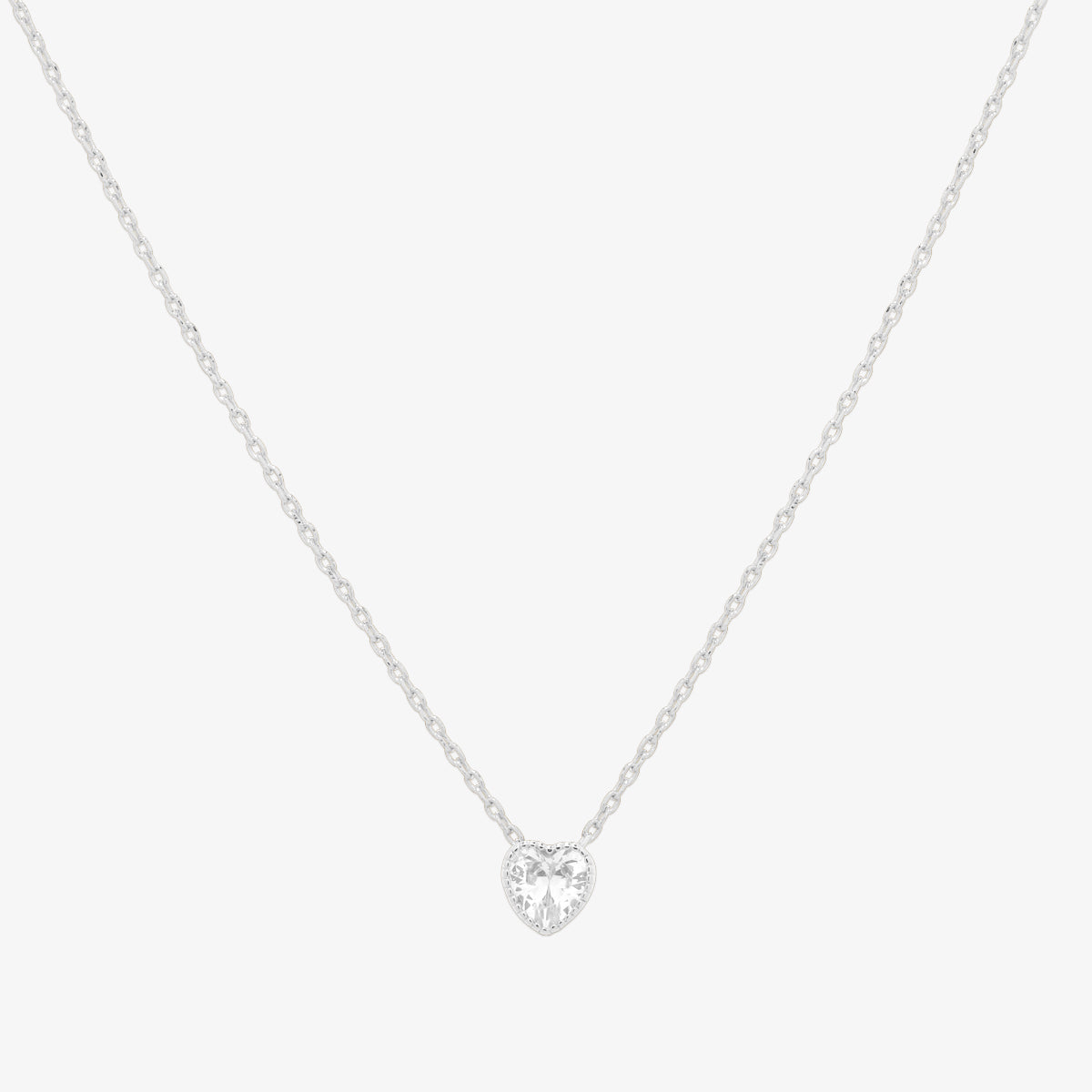 Heart cubic necklace