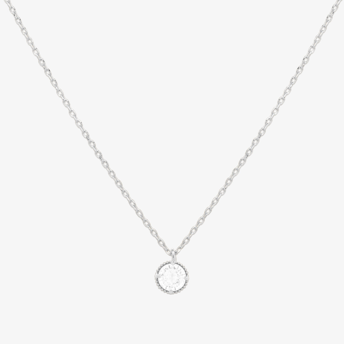 Cubic zirconia pendant necklace