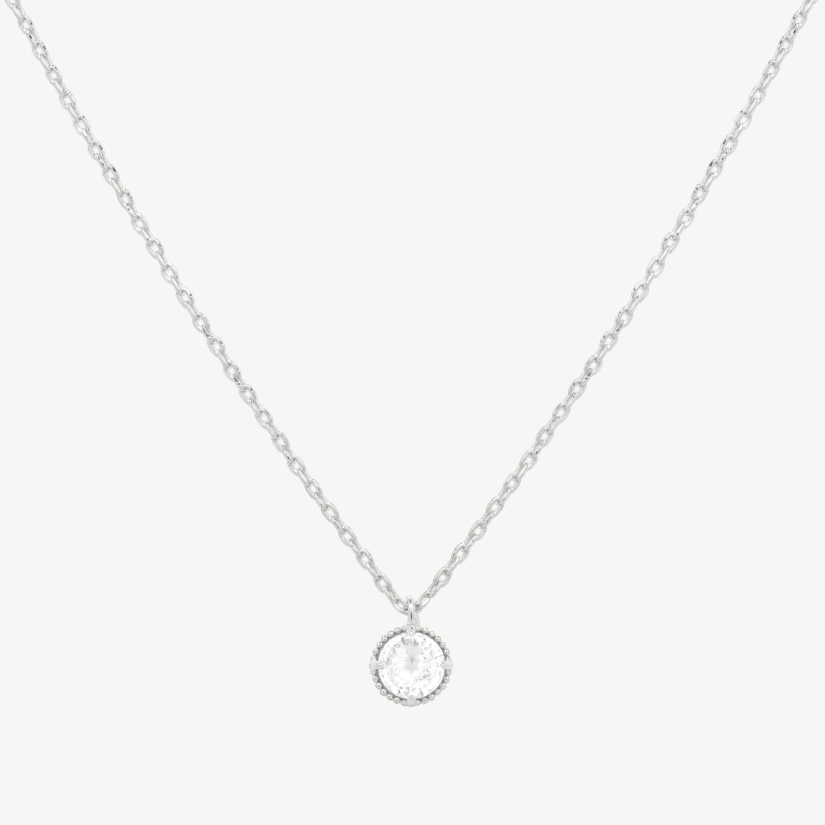 Cubic zirconia pendant necklace