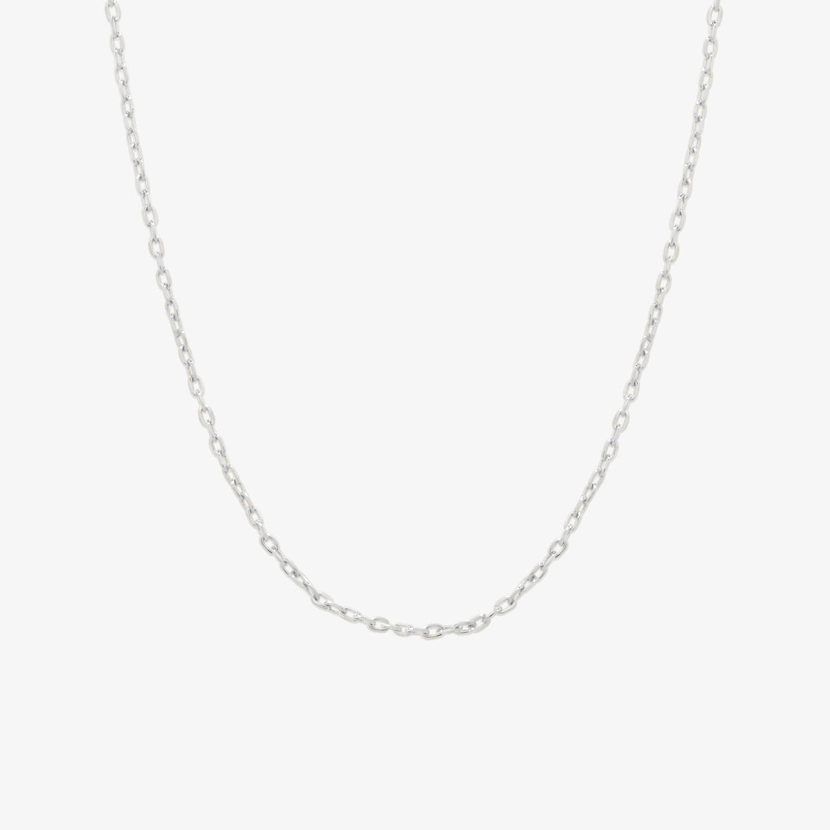 Plain thick chain necklace