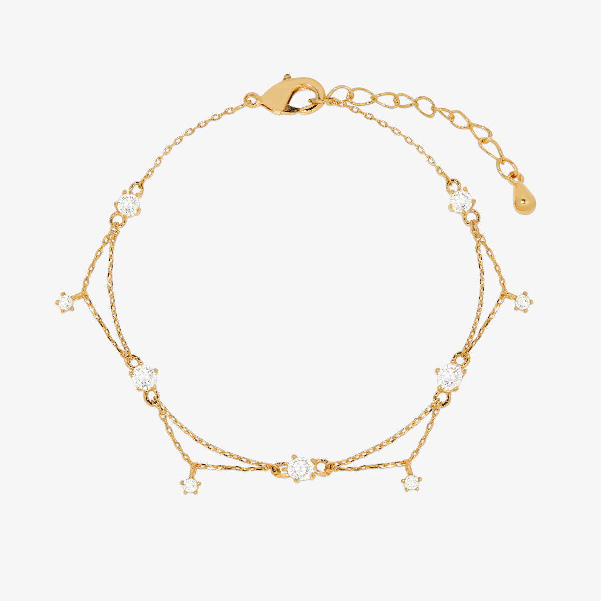 Cubic layered bracelet