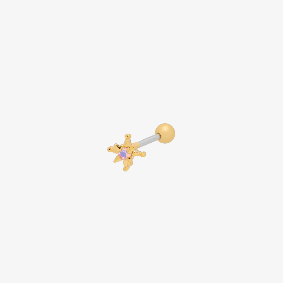 moonstone sparkle star piercing