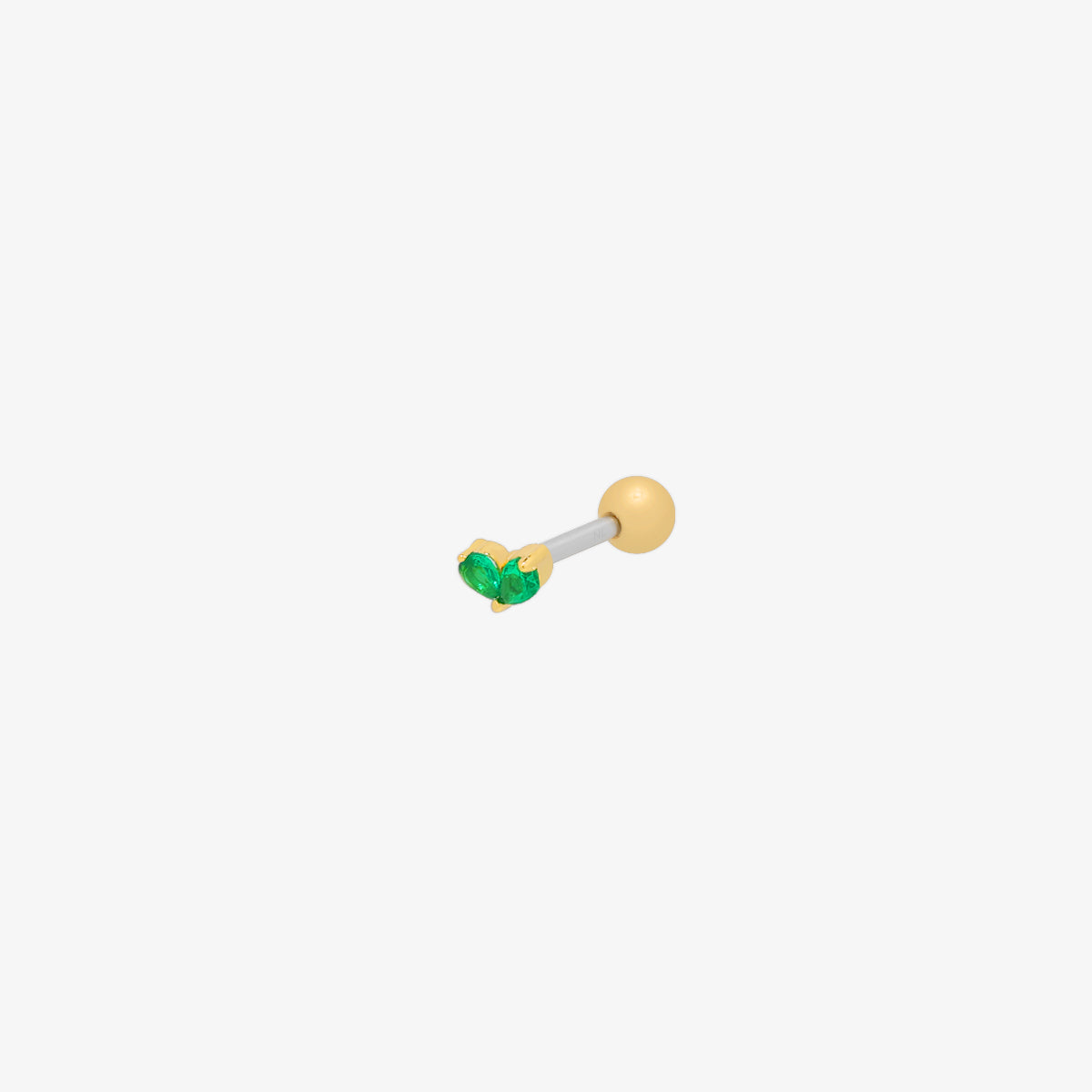 Tiny green leaf piercing