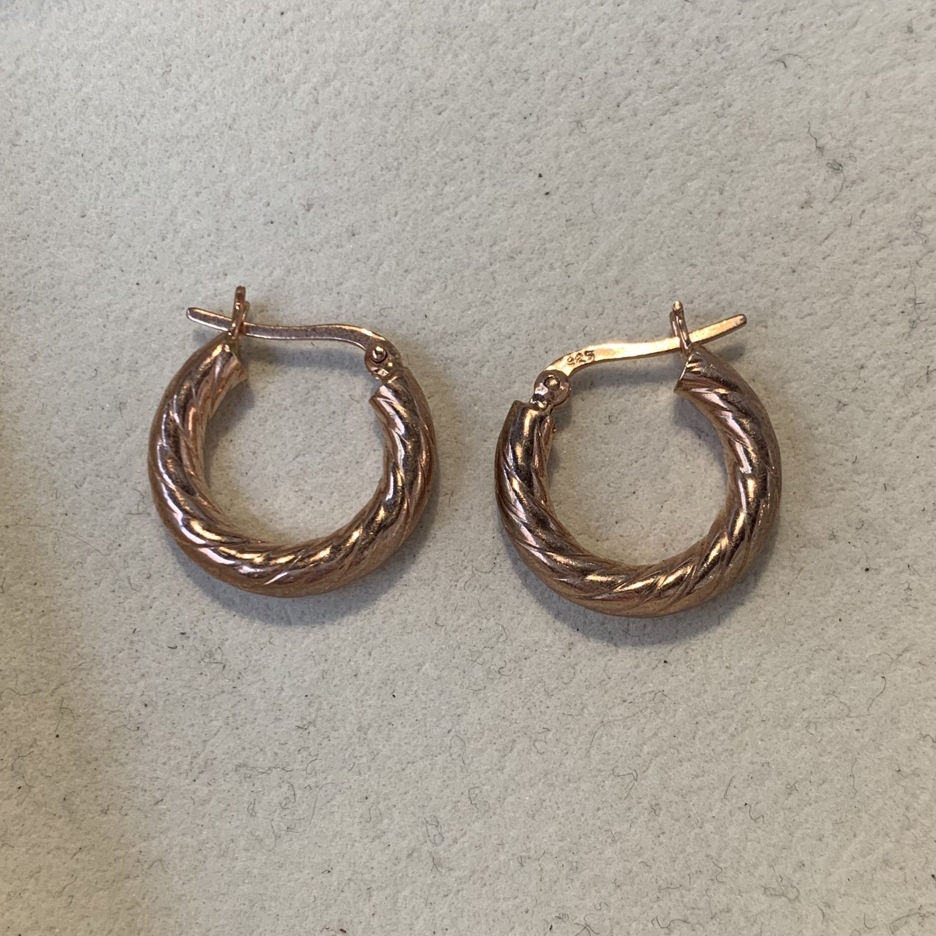 Chunky clicker hoop earrings