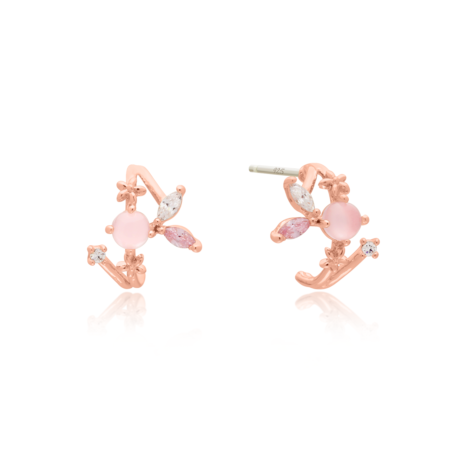 Pink fairy earrings