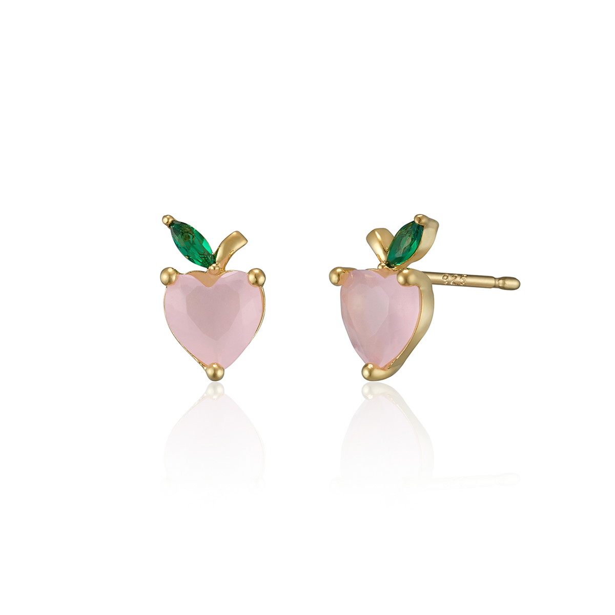 Peach earrings