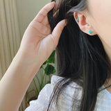Epoxy heart earrings